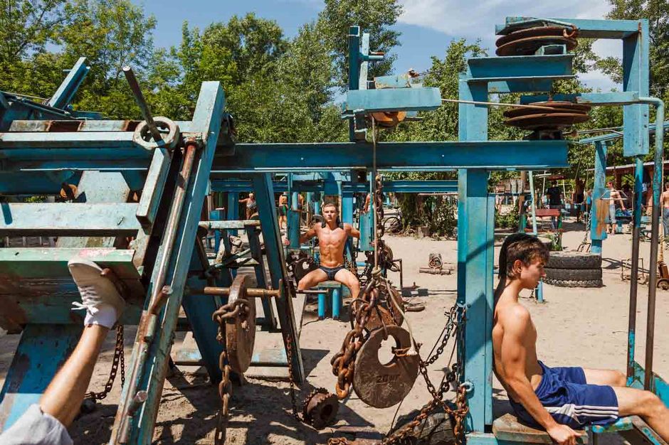 Scrap Metal Gym Commune in Kiev, Ukraine