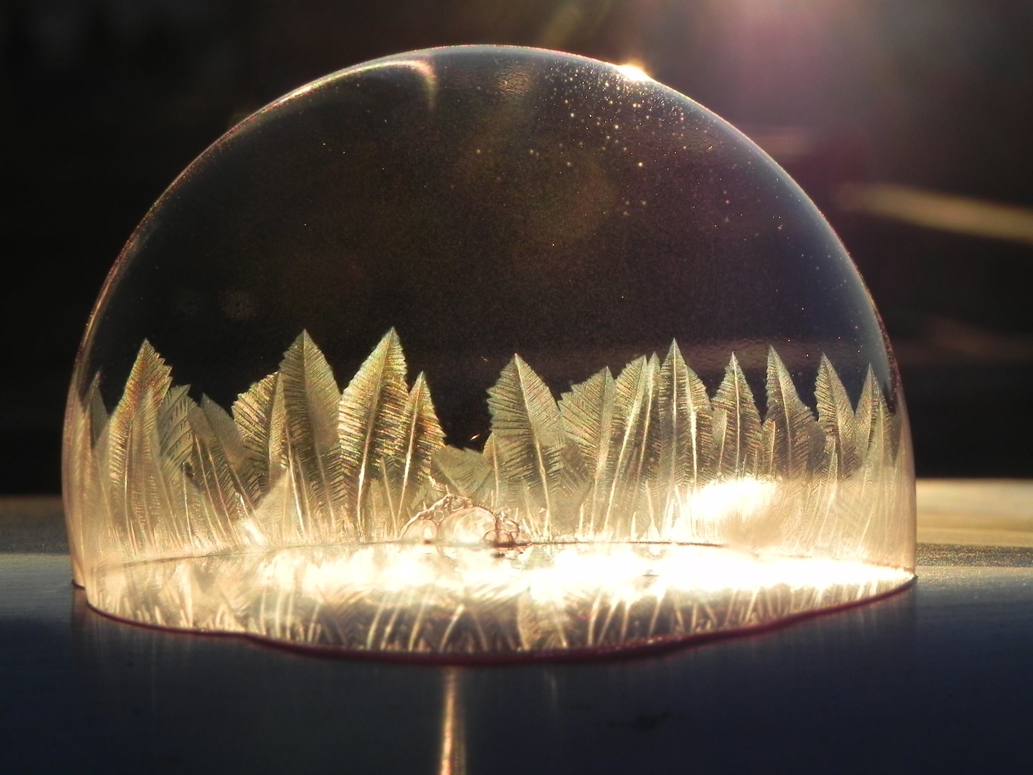 9 Breathtaking Photos Of A Bubble Freezing