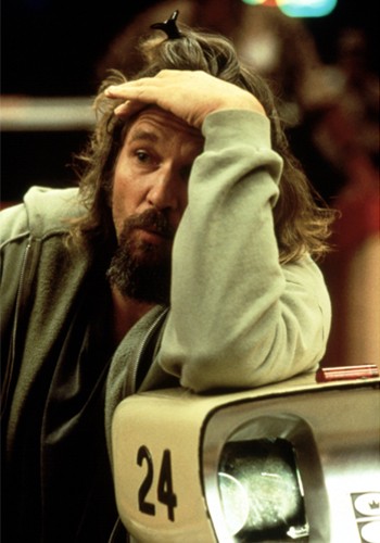 Before scenes, Jeff Bridges would often ask the Coen Brothers, "Did the Dude burn one on the way over?" If they said he had, Bridges would rub his knuckles across his eyes to make The Dude appear stoned.