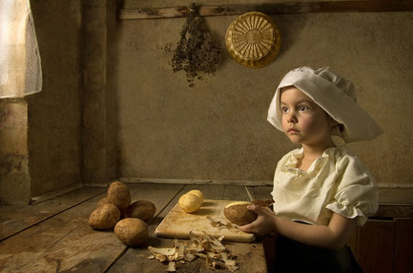 Kid's Dad Dresses Her Up As Dutch, Flemish and French Masters