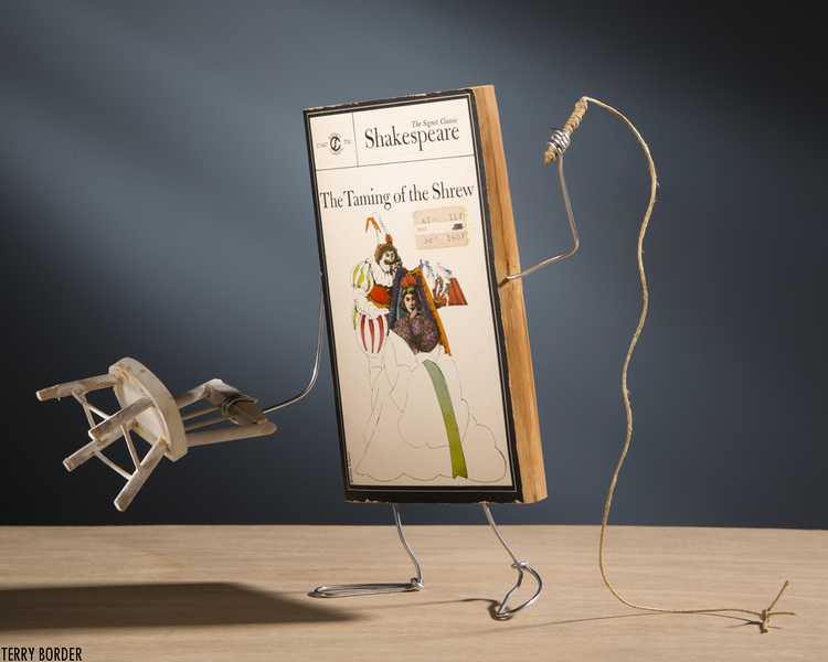 Wireframe Book Themed Statues