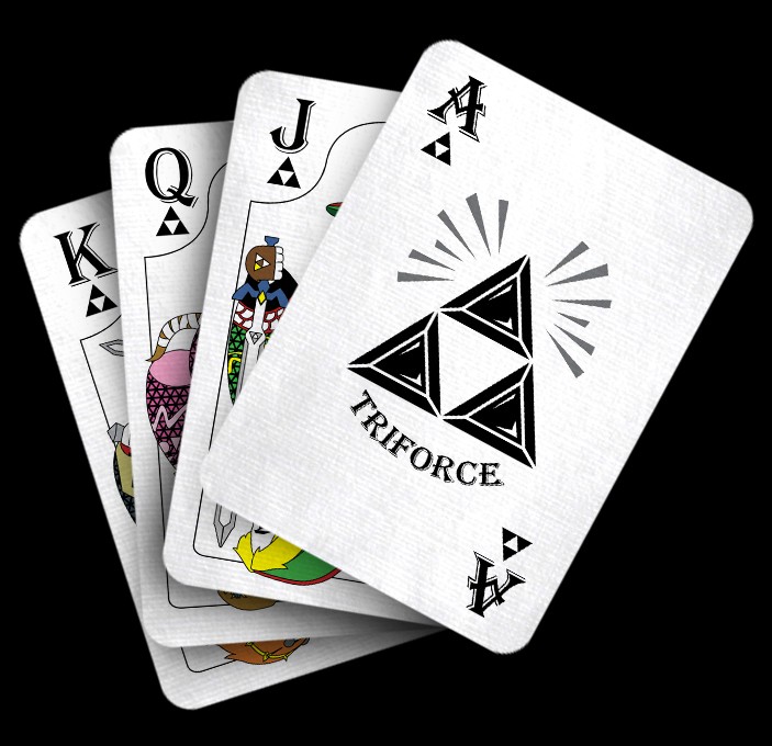 zelda playing cards - "Riforce.