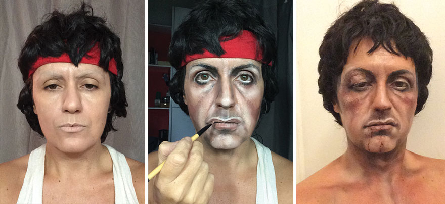 16 Pics Of An Amazing Artist Transforming Herself Into Famous Characters