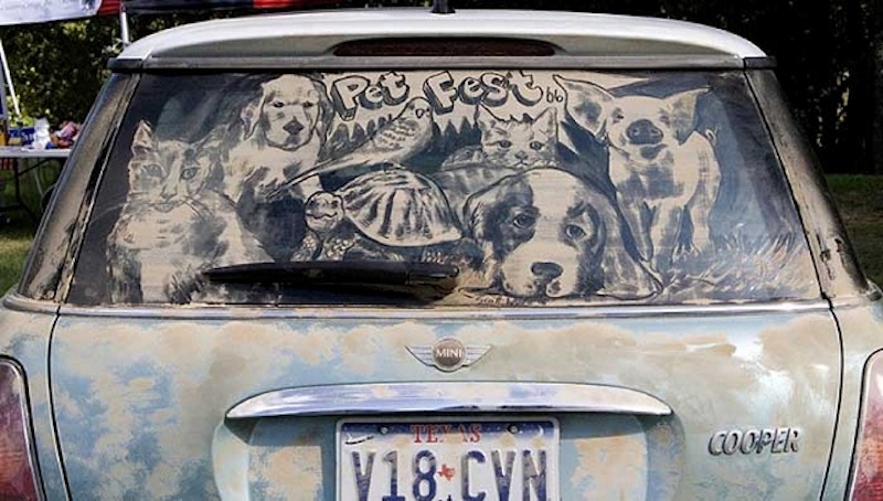 23 Examples of Dirty Car Art