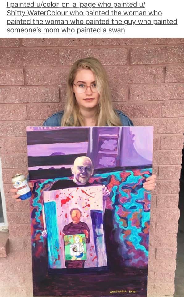 The Painting of a Painting Meme