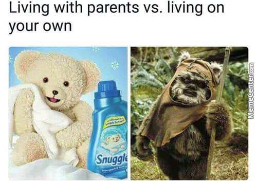 another young actors life destroyed by drugs - Living with parents vs. living on your own Memecenter.com Snuggle