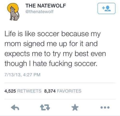 trump tweet great and unmatched wisdom - The Natewolf Life is soccer because my mom signed me up for it and expects me to try my best even though I hate fucking soccer. 71313, 4,525 8,374 Favorites