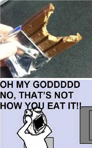 ocd funny - Oh My Goddddd No, That'S Not How You Eat It!