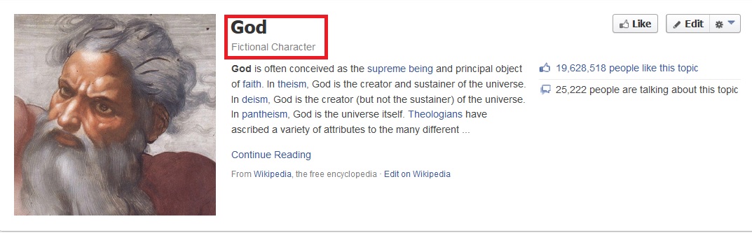 Huh...wonder if all the people who like this are believers...or Atheists?  My guess is believers...they don't ever seem to read all of anything.