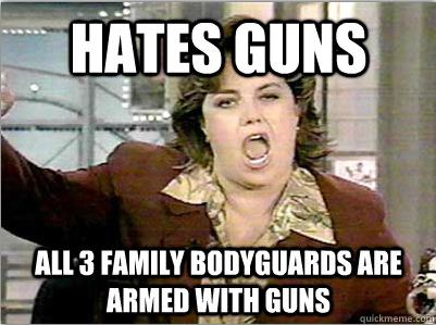 Hates guns, bodyguards have guns. She is more special than everyone else. She needs immediate protection, you can use a telephone and WAIT.