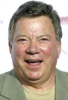 William Shatner. Looks like Dept. of Homeland Security Janet Napolitano, not that she's a lesbian, --not sure if it's a man or not actually.