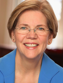 Sen. Elizabeth "Cheekbones" Warren: Massachusetts. Said she was proud of her 1-32 Cherokee past, which turned out not to be true at all. Supposedly president of Harvard law? Nice research lady.