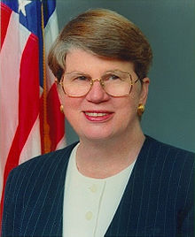 Janet Reno: Former Attorney General under Bill Clinton. Probably was chosen to suppress Bill's sexual appetite.