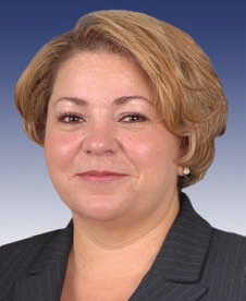Cong. Linda Sanchez: California. Supports the "right" for 2 floppy-haired she-males to marry each other and raise totally screwed up kids.