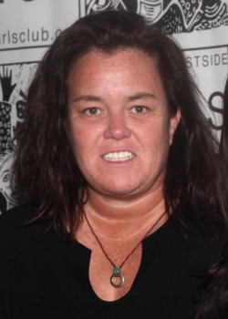 Rosie O'donnell or Gene Simmons without make up? Lesbian gun control activist who has body guards who carry guns, go figure.