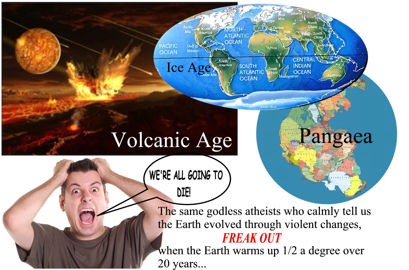 Oh my god the earth isn't 100 percent stable! We're all going to die!