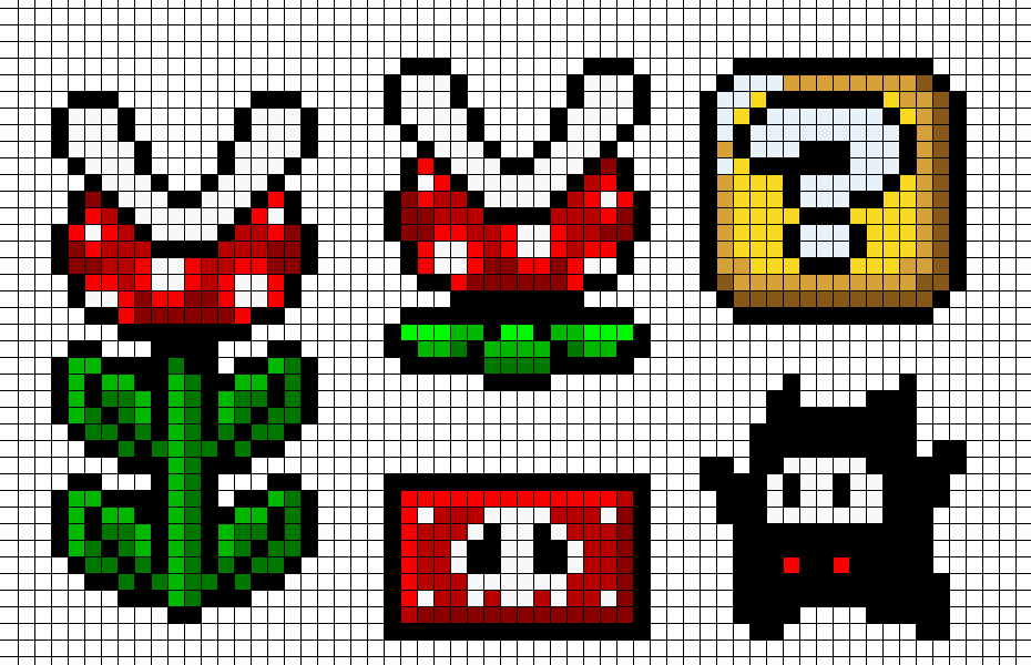 Nintendo Perler Bead Designs