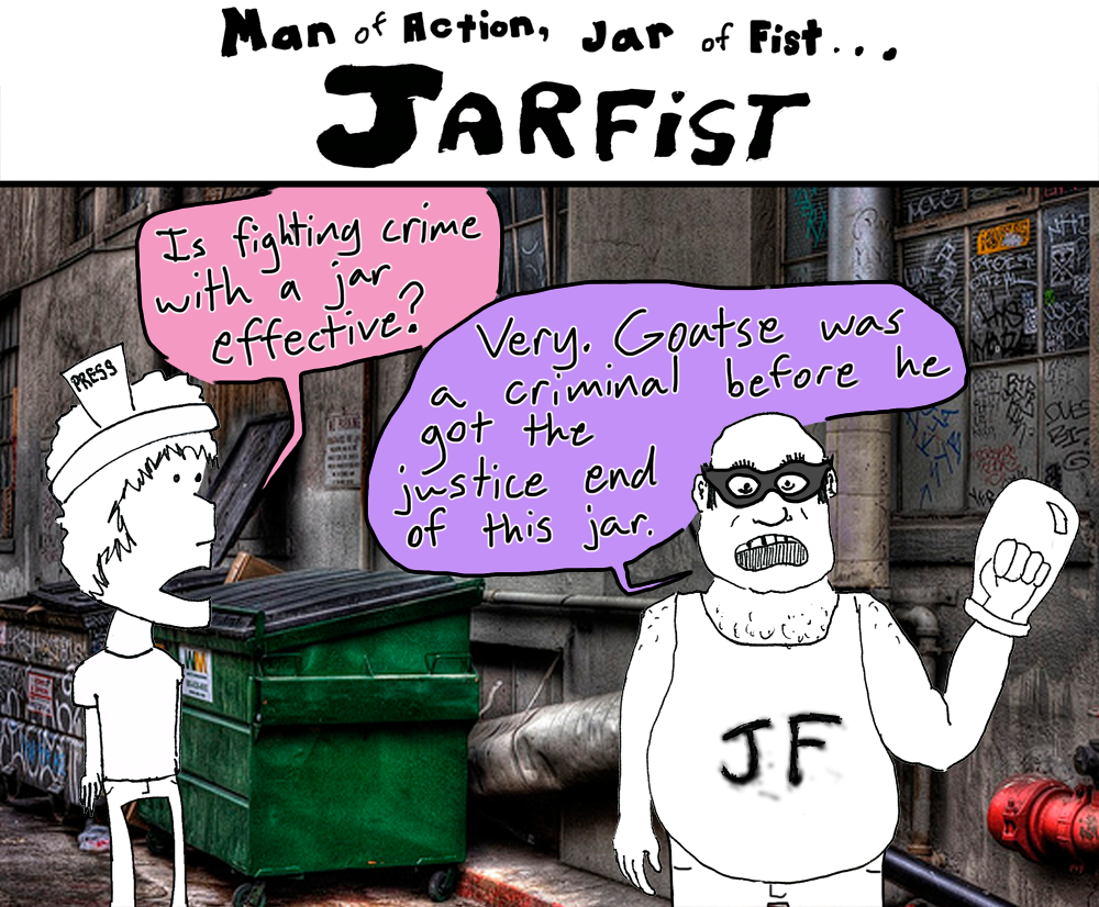 Jarfist takes an interview with a journalist.
