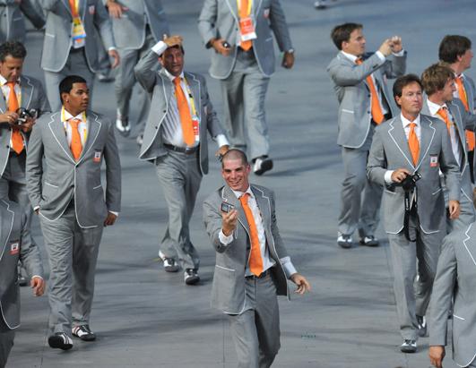 Either Time Machine Insurance Salesman have just arrived from the future or it's the Netherlands' 2008 Olympic Team.