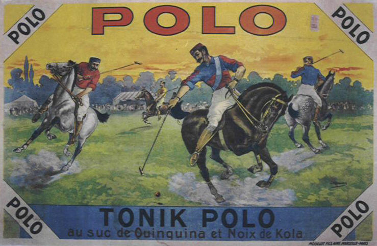 Polo: bellboys take their masters' horses for a joyride.