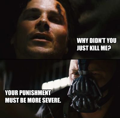 Bane's Severe Punishments for Batman