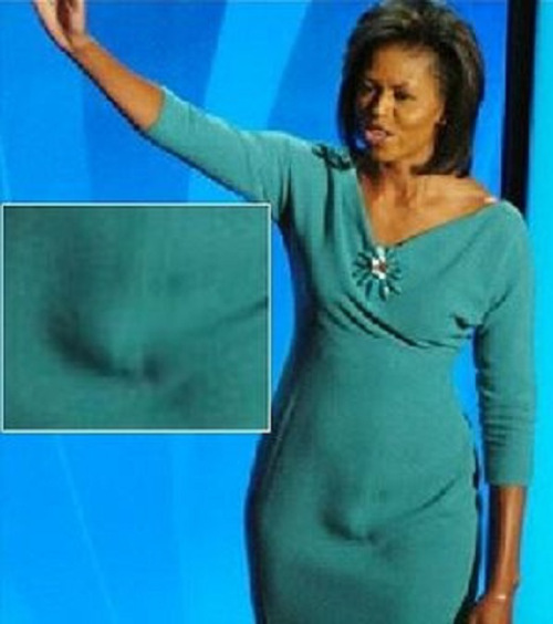 is michelle (micheal) a man?? obama recentley called michelle, "micheal"  in a speech..
