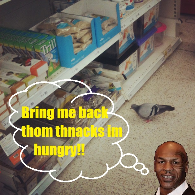 Mike tyson is hungry!!!!