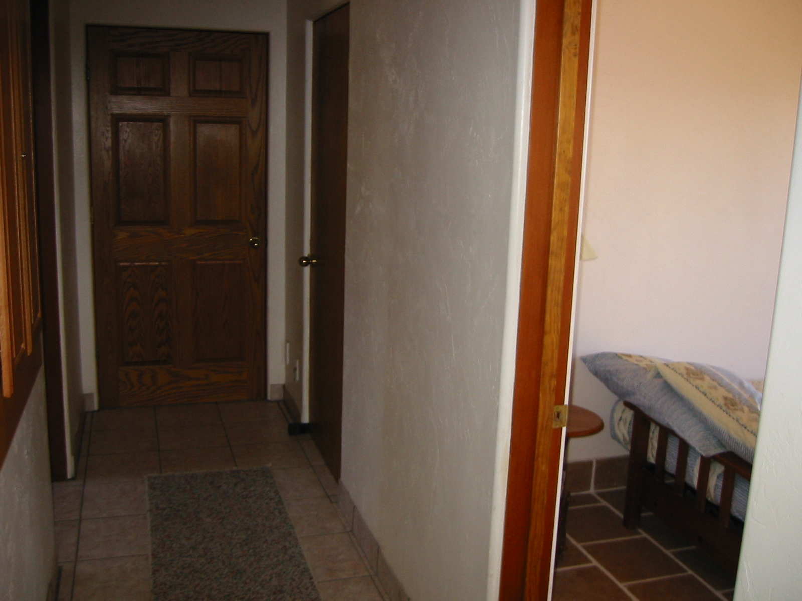 But then he showed me this random door at the end of the hallway..  He said that's where the room was, so i walked in.