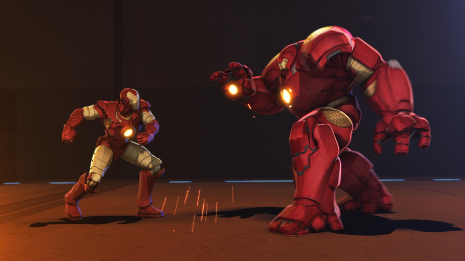 Iron Man vs Iron Man Hulk