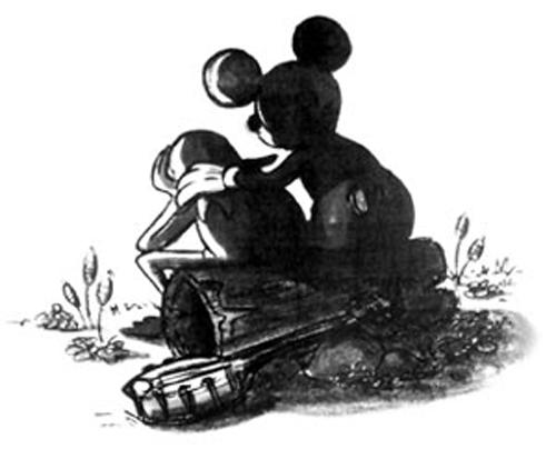 This image appeared in Walt Disney's "Imagineering Magazine" shortly after Jim Henson's death.