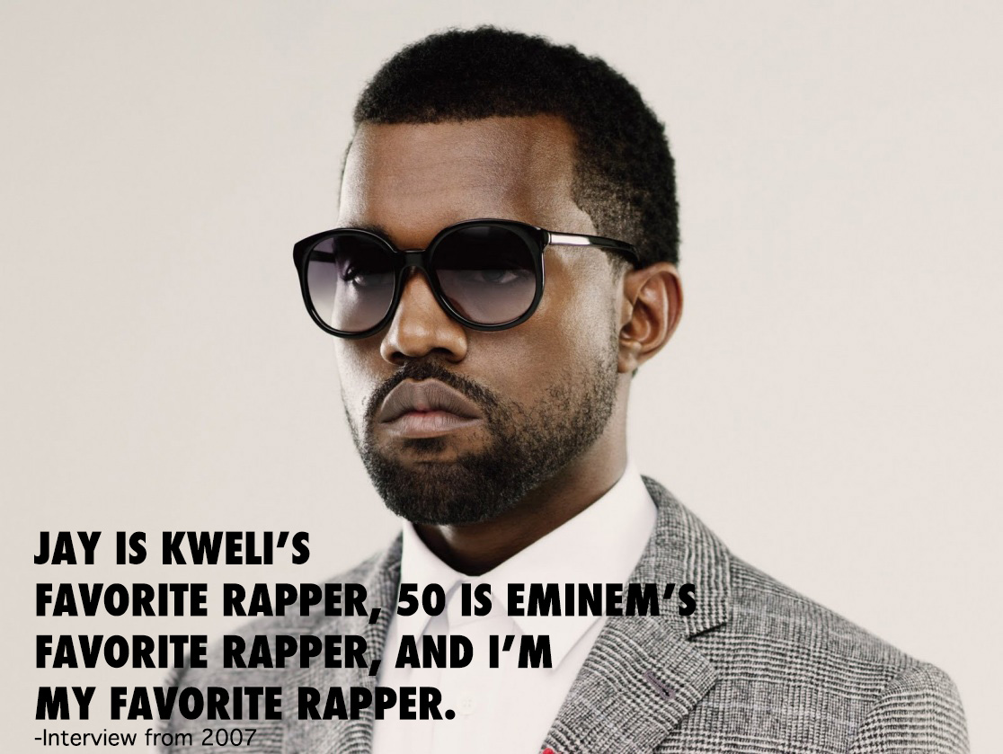 kanye west - Jay Is Kweli'S Favorite Rapper, 50 Is Eminem'S Favorite Rapper, And I'M My Favorite Rapper. Interview from 2007