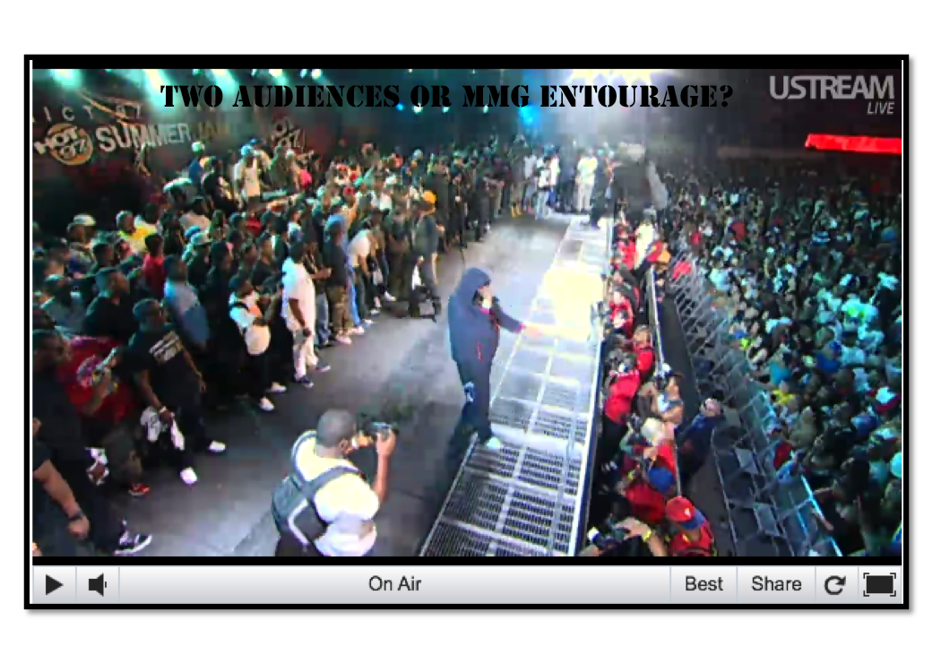 MMG concluded Hot 97's Summer Jam 2012 with a full blown entourage mimicking the crowd that paid to see them.