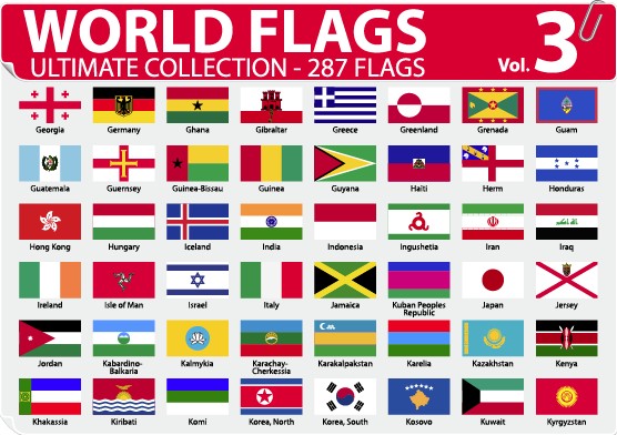 Flags of the World. Enjoy a range of free flag pictures from different countries around the globe. There are around 200 countries in the world