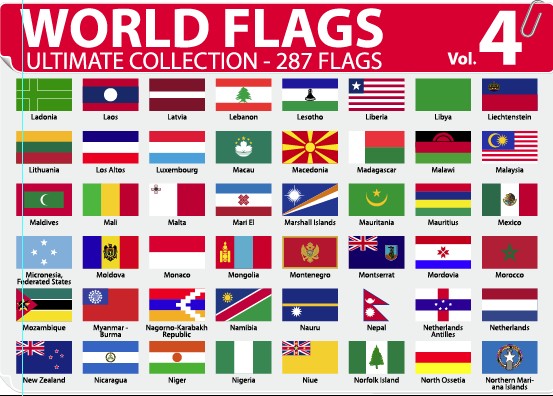 Flags of the World. Enjoy a range of free flag pictures from different countries around the globe. There are around 200 countries in the world