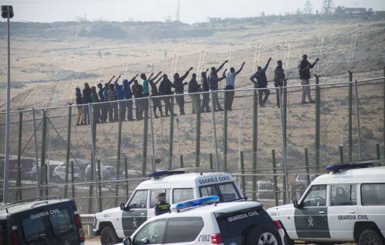 The Melilla border fence is a border barrier between Morocco and the Spanish city of Melilla.