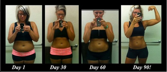 Extreme workout's results after 90 days