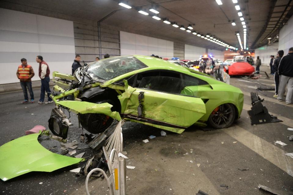 The official news agency Xinhua described the accident last month as the result of a "real-life 'Fast and Furious' drag race in downtown Beijing".