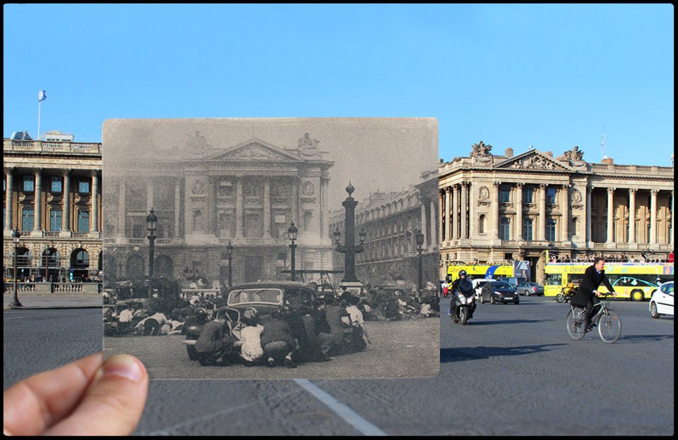 World War II Photos of Paris, Then and Now