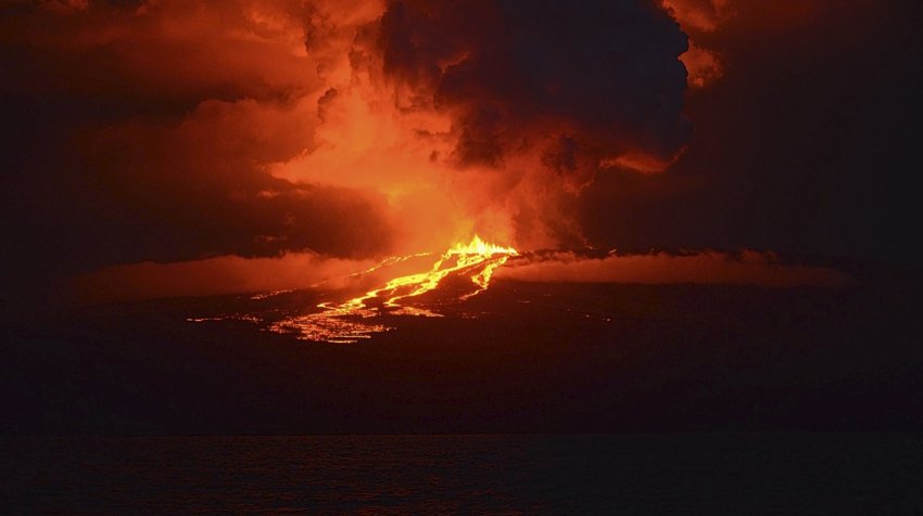 Galapagos volcano erupts for first time in 33 years