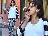 And Michelle Rodriguez looked like she was thoroughly enjoying her trip as she was pictured treated herself to some ice cream in Portofino on Wednesday morning.