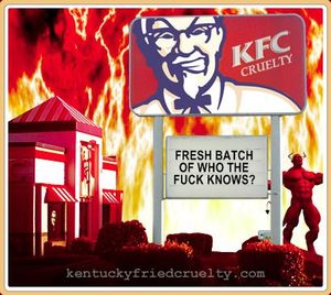 "Nobody fucks chickens like Kentucky Fucks Chickens"