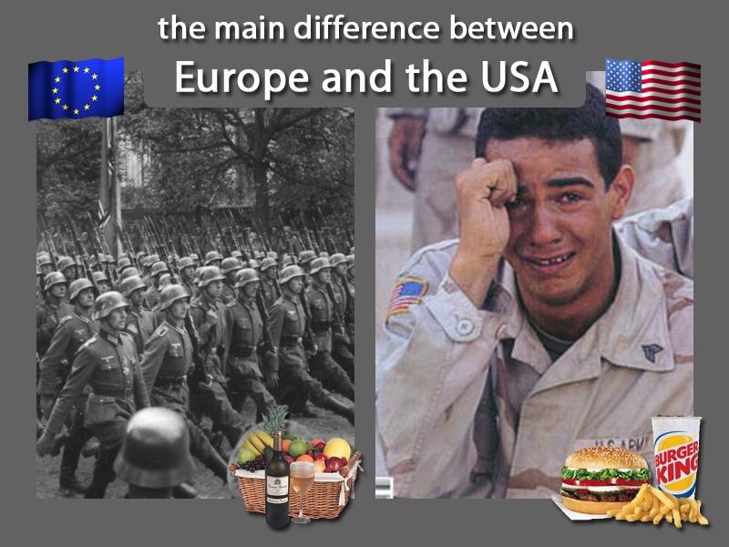 Differences between Europe and the USA