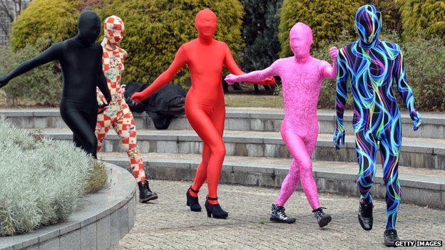 People were made to wear such garments while they go on dates. Both the people wore a Zentai suit and had a good time