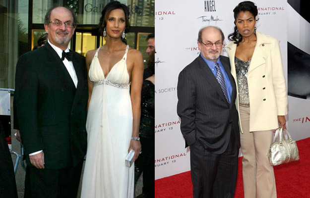 Salman Rushdie & Padma Lakshmi/Pia Glenn 
RESPECTIVE HEIGHTS: 5'7" & 5'9"/6'1"
