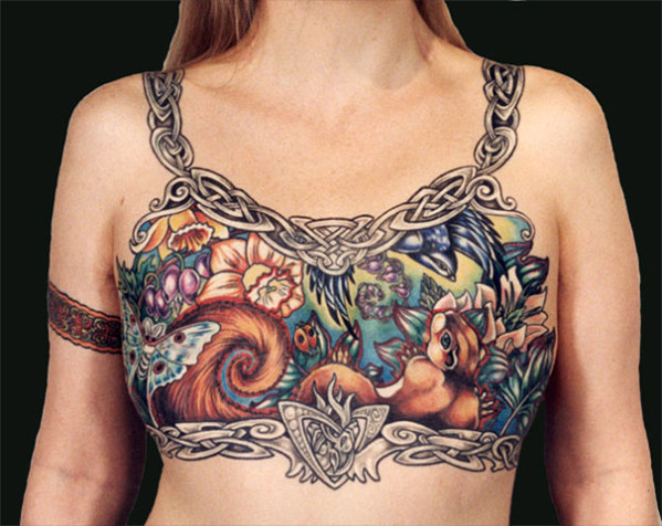 Awesome Breast Cancer Tattoo Coverups - Gallery