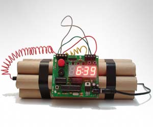 Defusable Bomb Alarm Clock- 42.95