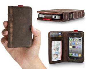 Iphone Leather Book Case- 50.00