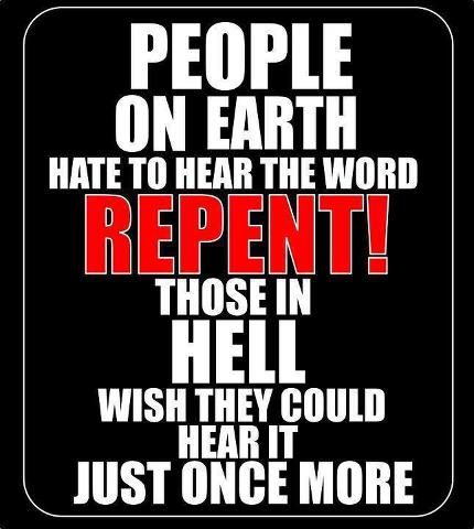 Repent to Jesus