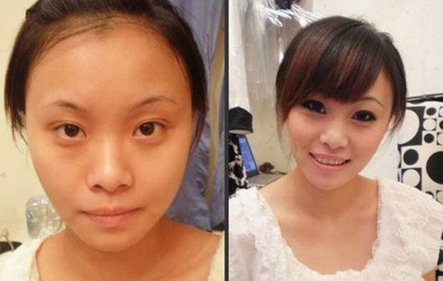 18 Asian Girls Before and After Makeup!