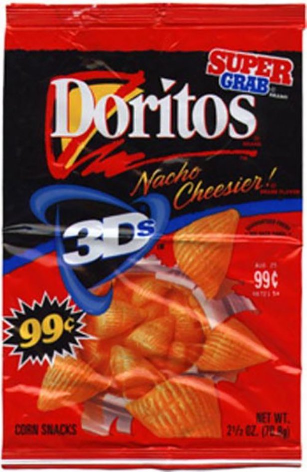 3d doritos - Super Grab Doritos Nachobeesier! 990 1992 Corn Snacks Met Wi hez. 1899